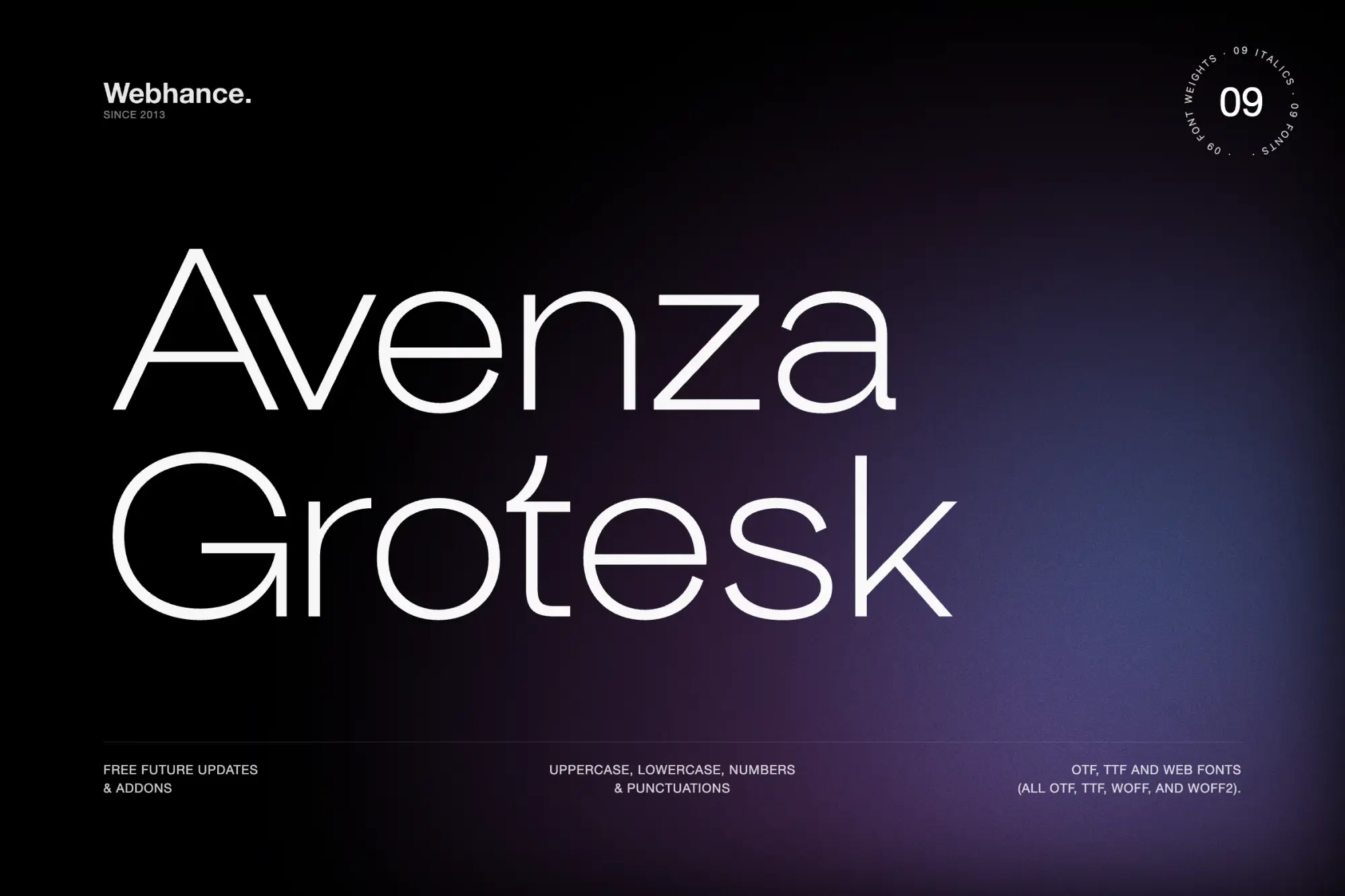 Avenza Grotesk hero image