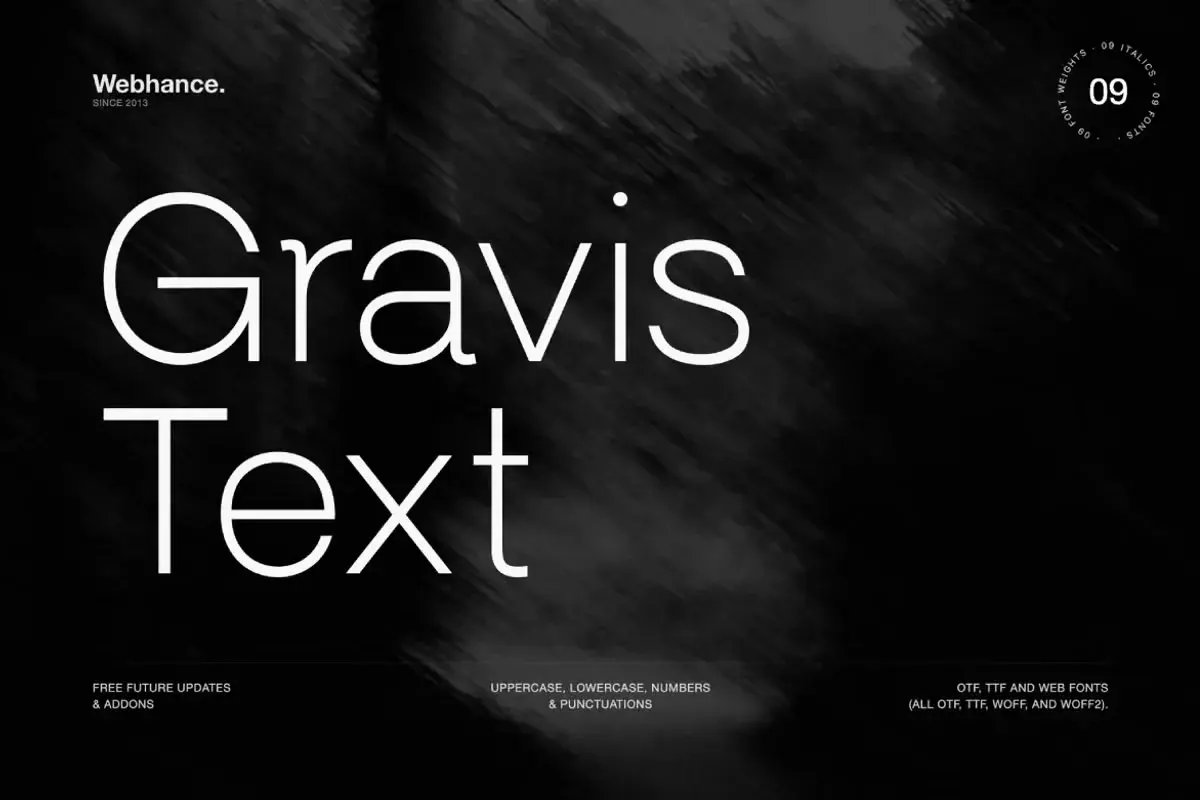 Gravis Text specimen