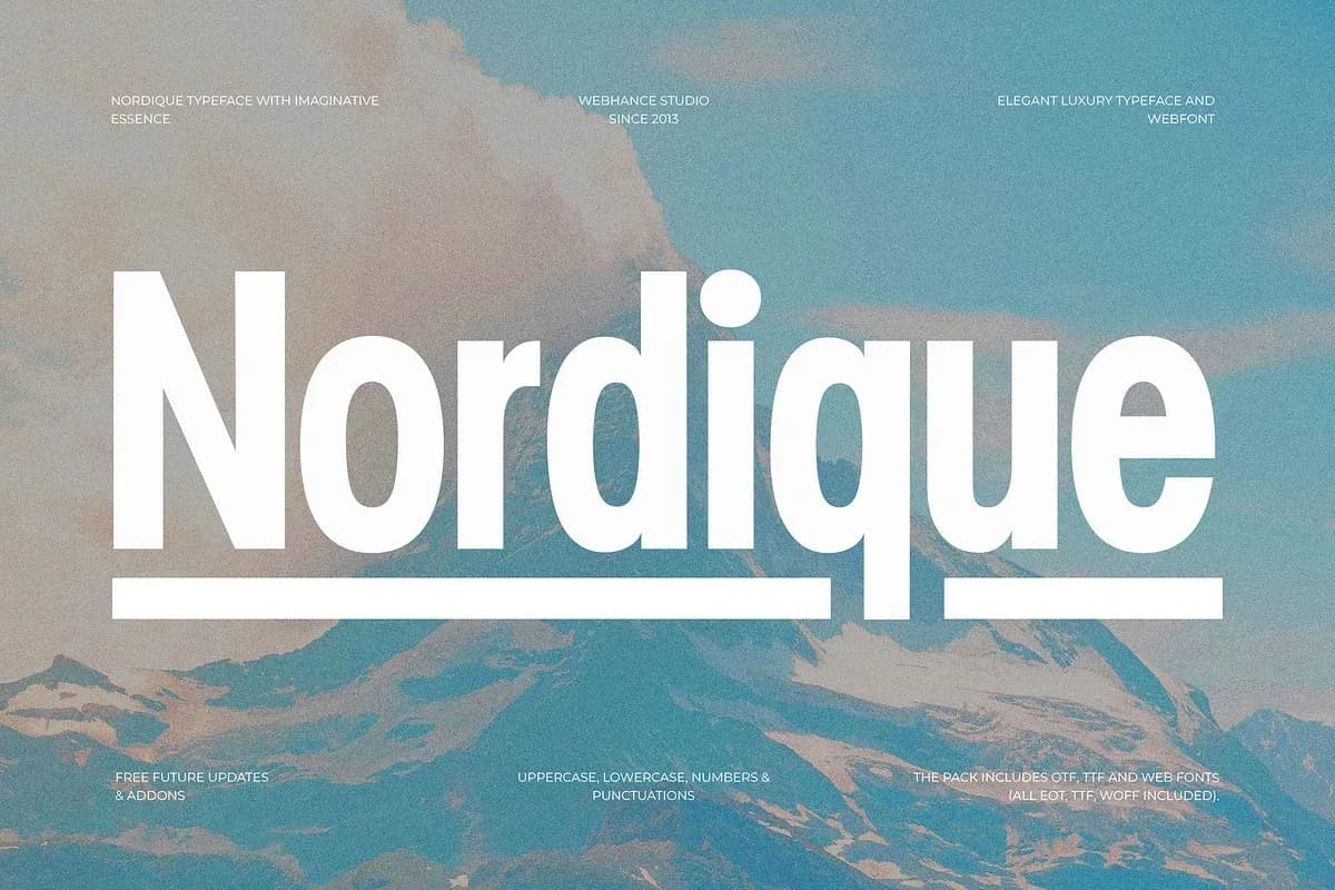 Nordique Sans specimen